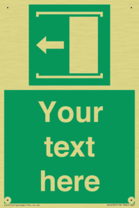 Custom Slide to Open Sign